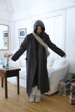 Odd knit hood muffler