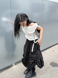 BALLOON STRING LONG SKIRT
