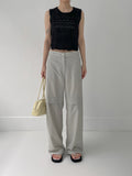 Punching Lace Sleeveless Knit Vest