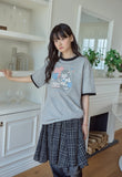 Sweet Kitty Pigment Ringer Tee