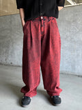 Crazy Dying Red Denim