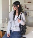 Moselle Wool Angora Boxy Overfit Cardigan