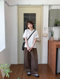 [unisex] Portilme Cool Banding Wide Slacks