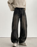 Vortex Washing Wide Denim Pants