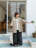 [unisex] Paple Summer Pigment Cargo Wide Pants