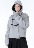 Duffle hoodie short coat