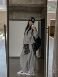 Knits Lettering Overfit Hoodie