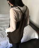 Kuyo Bokashi Knit Layered Sleeveless One Piece