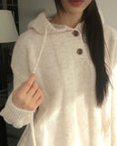 Ople Overfit Button Hood Knit