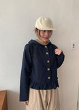 Ryukon Check Frill Short Jacket