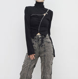 Serie Zipper Turtleneck Knit