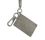 SILVER CARD KEYRING