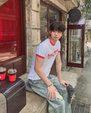 Subard Ringer Printed Short Sleeve T-shirt