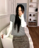 Leel Brushed Frill T-Shirt