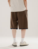 Flash Summer One-Tuck Color Matching Half Pants