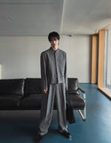 Gakuran pintuck wide pants