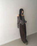 Turnon Cotton Color Wide Banding Pants