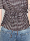 STRAP CHECK SLEEVELESS SHIRT
