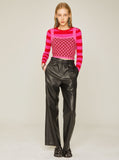 Flow Line Leather Pants Woman