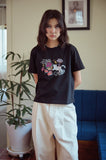 DTP Doodle Art Crop Short Sleeve Tee