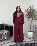 Heads Eagle Print Sweatpants