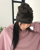 Corem star knit long beanie