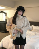 Hazel Fluffy Unbalanced Crop Mustang