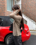 Duran V-neck Layered Bustier Cardigan