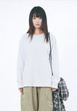 Waffle slab round-neck long sleeve