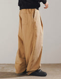 Cotton Peach Wide Banding Pants