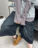 Letty Strap Cargo Bermuda Denim