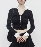 Fnian Corset Color Matching T-Shirt