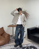 Derif Wrinkle Washed Denim Pants