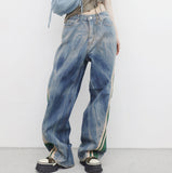 (Unisex) Renta Side Track Denim Pants