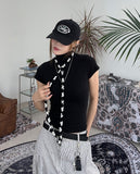 Seo Tencel Turtleneck Short Sleeve T-shirt
