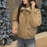 Full Wool Lining Fur Collar Mustang Blouson Jumper