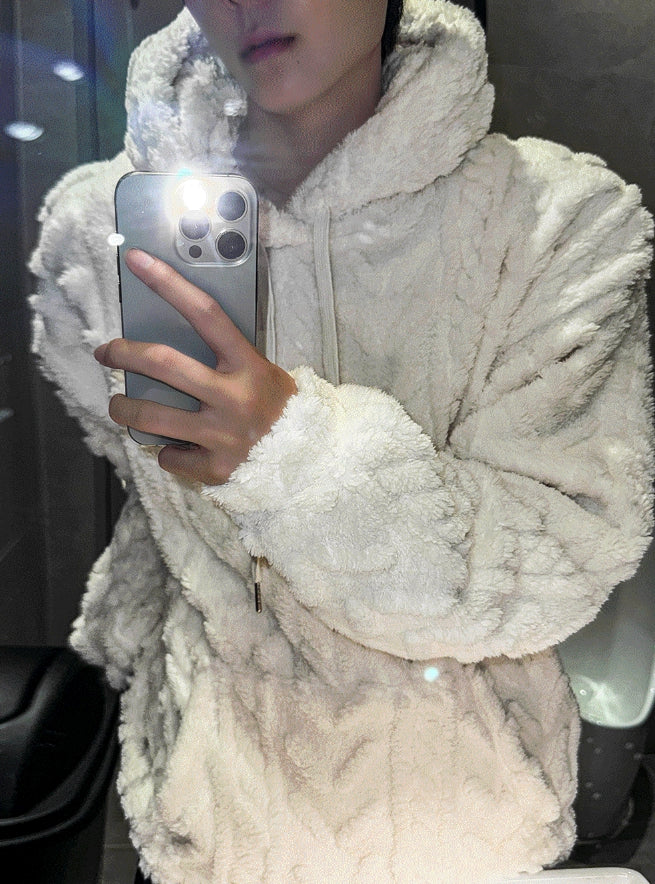 【COSYHARU】Cable Fleece Hood 0011_e3f12706-6e97-4052-9c59-