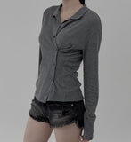 Multi Way Banhai Wrap Collar Tee