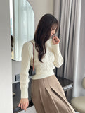 Piche Pintuck Pleat Banding Skirt