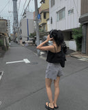 Suin Nylon Shirring Shoulder Bag