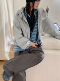 [MADE] Milon Gopcore Color Matching Nylon String Jumper Windbreaker Zip-up