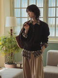 Croa Cable V-Neck Crop Knit