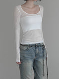 Airy Recycled Deep Round Neck Tee