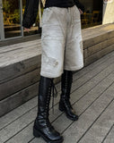 Sand Bermuda Denim Pants