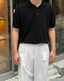 Viscose Collar Short Sleeve Knit