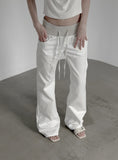 Shibori Straight Cotton Pants