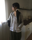 [Wool] Ojun wave line knit cardigan