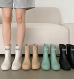 Rainy Season Heel 3cm Short Rain Boots