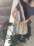 Shima Drape Frill Off-Shoulder Short Sleeve Tee