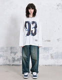 93 V-Neck Mesh Jersey Long Sleeve